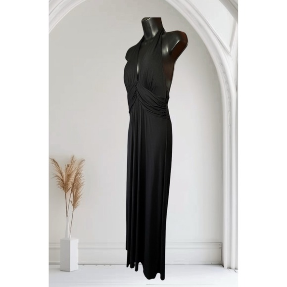 Fashions Best Kept Secret Bra Tops Black Elegant Maxi Dress Stretch Size Large - Picture 8 of 16